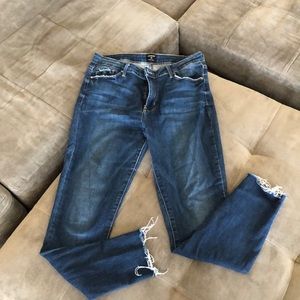 Just Black High waisted cut off jeans size 28